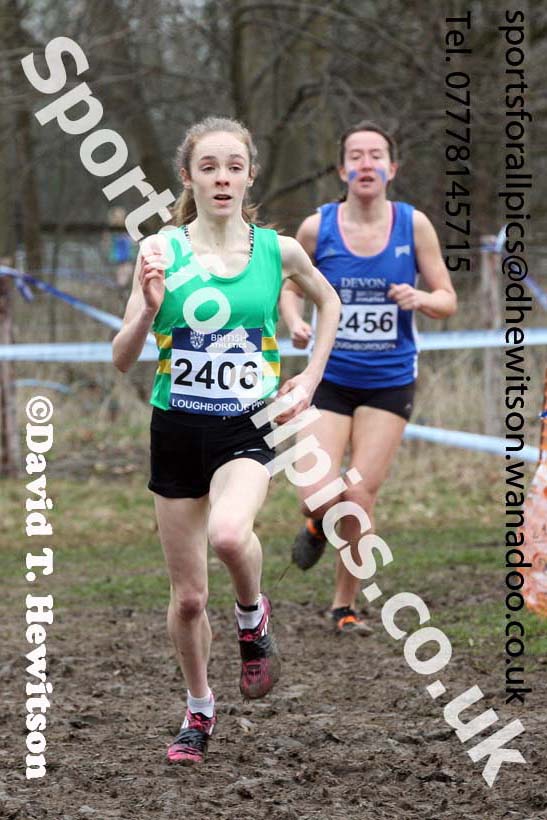 Womens under-20s Inter Counties Cross Country, Prestwold Hall, Loughborough. Photo: David T. Hewitson/Sports for All Pics